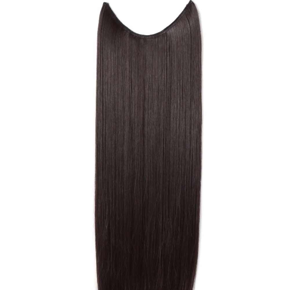 Halo style 100% human hair extension brown